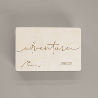 Erinnerungsbox aus Holz "Adventure" personalisiert