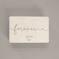 Erinnerungsbox aus Holz "Forever" personalisiert