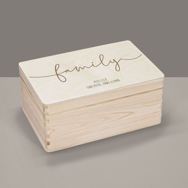 Reminder box "Carlson - family" personalized