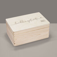 Erinnerungsbox aus Holz "Lieblingsonkel" personalisiert