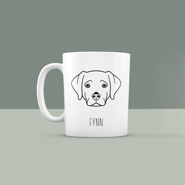 Personalisierte Tasse "Bester Freund - Labrador" Hund-Motiv