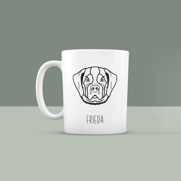 Personalisierte Tasse "Bester Freund - Berner Sennenhund" Hund-Motiv