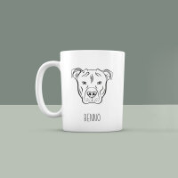 Ceramic Mug Personalised with Staffordshire Bull Terrier...