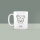 Ceramic Mug Personalised with Staffordshire Bull Terrier Motif