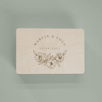 Erinnerungsbox aus Holz personalisiert "Hochzeit...