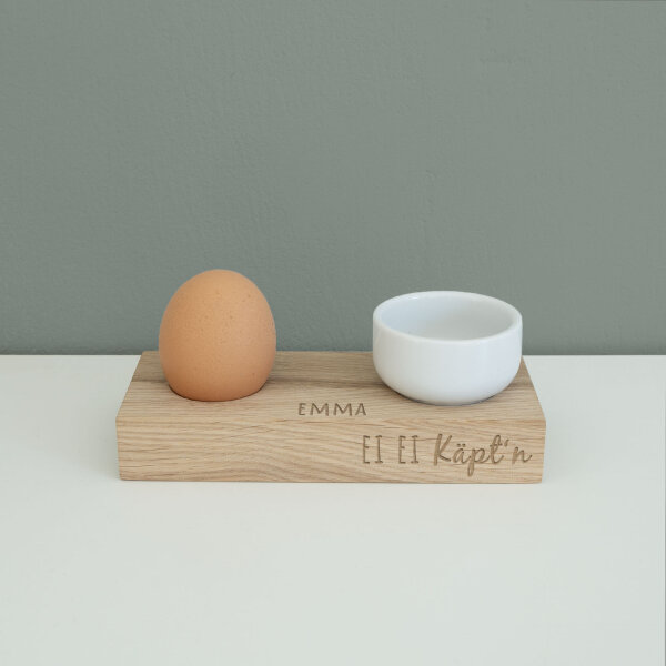 Egg cup with shell ei ei Kaptn