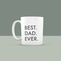 Keramik-Tasse "Best.Dad.Ever." Geschenk zum Vatertag